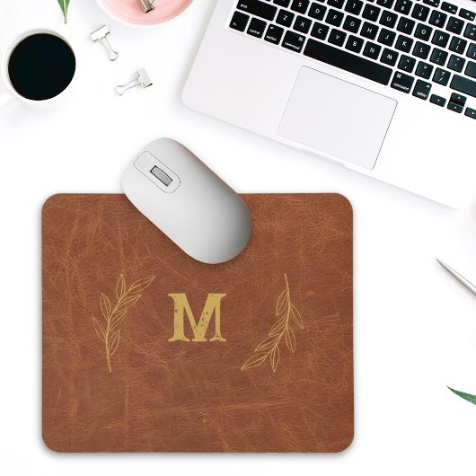 Personalisiertes Ledermousepad, Individuelle Name Mousepad