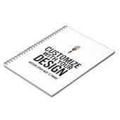 Personalisiertes leeres Firmen-Branded-Notizbuch Notizblock (Linke Seite)