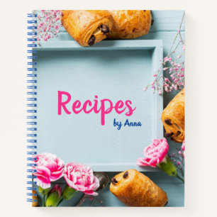 Personalisiertes leeres Rezept Kochbuch einschreib Notizblock