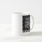 Personalisiertes Lehrer-Dank-Schiefertafel-Herz Kaffeetasse (VorderseiteRechts)