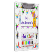 Personalisiertes Lehrer-Kunst-Klassen-Klemmbrett Klemmbrett (Rechts)