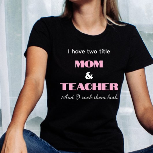 Personalisiertes Lehrer-Mutter-Zitat, Muttertag T-Shirt