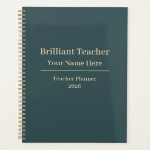 Personalisiertes Lehrer-Planernotizbuch 2026 Planer