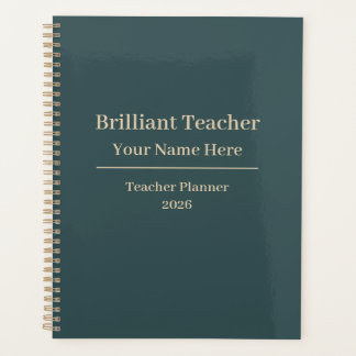 Personalisiertes Lehrer-Planernotizbuch 2026 Planer