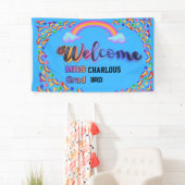Personalisiertes Lehrer-Willkommensschild | Benutz Banner (Insitu)