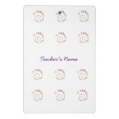 Personalisiertes Lehrerdank-Clipboards - Spir Mini Klemmbrett (Rückseite)
