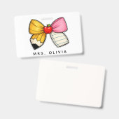 Personalisiertes Lehrergeschenk | Benutzerdefinier Ausweis (Vorder- & Rückseite)