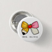 Personalisiertes Lehrergeschenk | Benutzerdefinier Button (Vorne & Hinten)