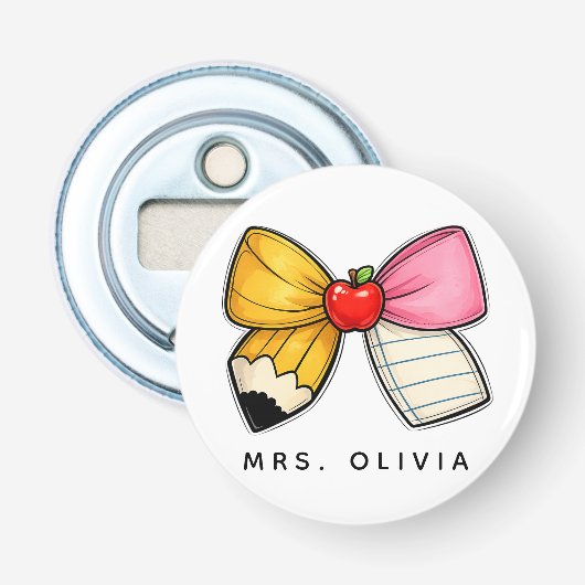 Personalisiertes Lehrergeschenk | Benutzerdefinier Flaschenöffner (Vorderseite)