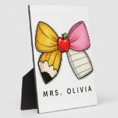 Personalisiertes Lehrergeschenk | Benutzerdefinier Fotoplatte (Seite)