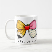 Personalisiertes Lehrergeschenk | Benutzerdefinier Kaffeetasse (Links)