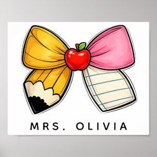 Personalisiertes Lehrergeschenk   Benutzerdefinier Poster