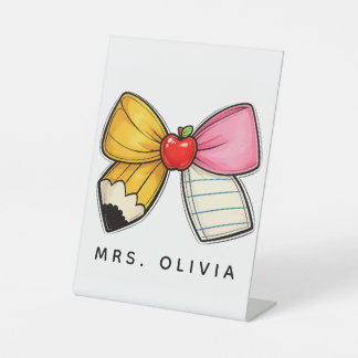 Personalisiertes Lehrergeschenk | Benutzerdefinier Sockelschild