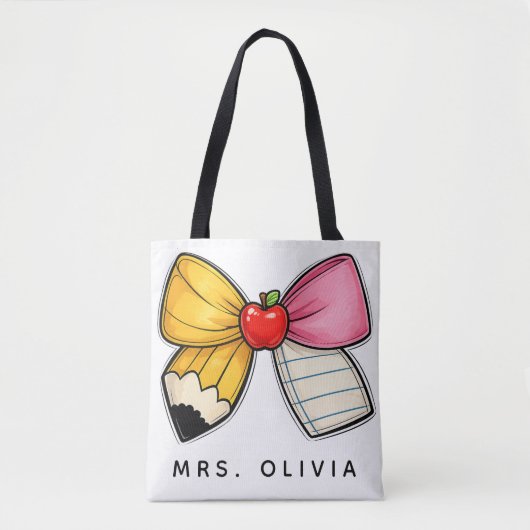 Personalisiertes Lehrergeschenk | Benutzerdefinier Tasche (Vorderseite)