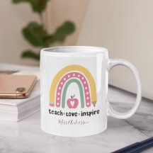 Personalisiertes Lehrergeschenk, Teach Love Inspir