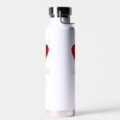 Personalisiertes Lehrerherz Trinkflasche (Links)