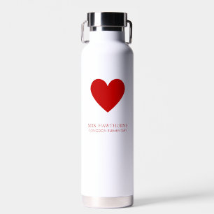Personalisiertes Lehrerherz Trinkflasche