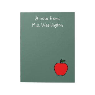 Personalisiertes Lehrerpinnwand-Notizbuch-Geschenk Notizblock