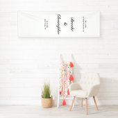 Personalisiertes Leinen-Willkommensschild – Maßges Banner (Insitu)