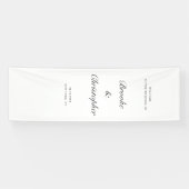 Personalisiertes Leinen-Willkommensschild – Maßges Banner (Horizontal)
