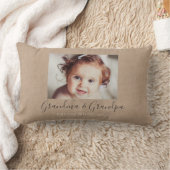 Personalisiertes Leinwand-Fotothrow-Kissen Lendenkissen (Decke)