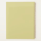 Personalisiertes Lemon Grass Notebook | Individuel Planer (Rückseite)