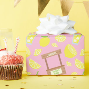 Personalisiertes Lemonade Standwackelpapier Geschenkpapier