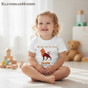 Personalisiertes Leo-Sternzeichen-Impressionist-Kl Baby T-shirt