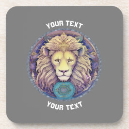 PERSONALISIERTES LEO ZODIAC-SIGN GETRÄNKEUNTERSETZER