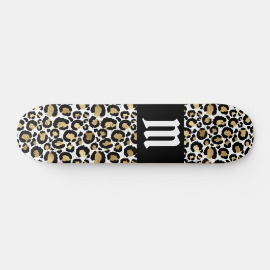 Personalisiertes Leopard-Druckskateboard Skateboard (Horizontal)