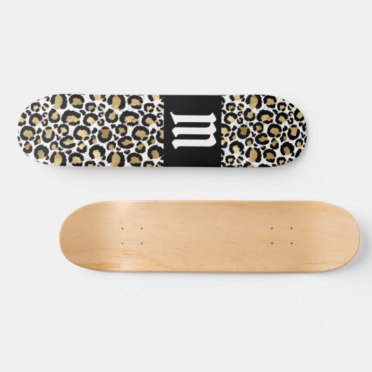 Personalisiertes Leopard-Druckskateboard Skateboard (Horizontal)