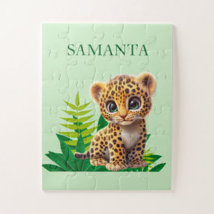 Personalisiertes Leopard-Puzzle Puzzle