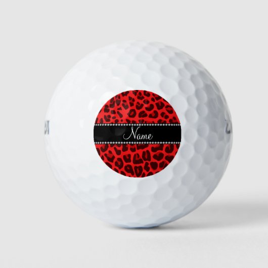Personalisiertes Leopardenmuster Golfball (Vorderseite)