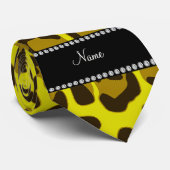 Personalisiertes Leopardenmuster Krawatte (Gerollt)