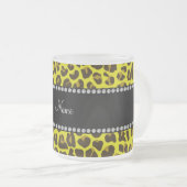 Personalisiertes Leopardenmuster Mattglastasse (VorderseiteRechts)