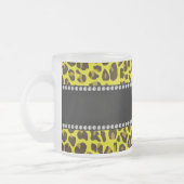 Personalisiertes Leopardenmuster Mattglastasse (Links)