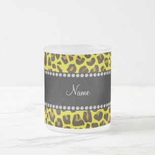 Personalisiertes Leopardenmuster Mattglastasse