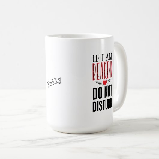 Personalisiertes Lesen stört die Tasse von Nachric (VorderseiteRechts)