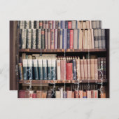 personalisiertes Lesezeichen ex libris geschnitten Postkarte (Vorne/Hinten)