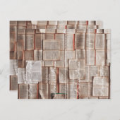 personalisiertes Lesezeichen ex libris geschnitten Postkarte (Vorne/Hinten)