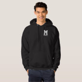 Personalisiertes Letterman-Monogramm Hoodie (Vorne ganz)
