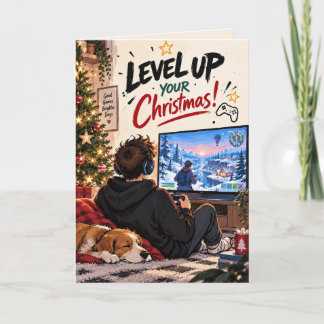 Personalisiertes Level Up Gamer Weihnachten