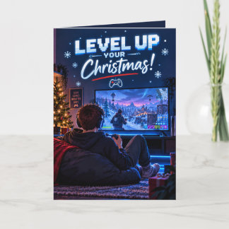 Personalisiertes Level Up Gamer Weihnachten