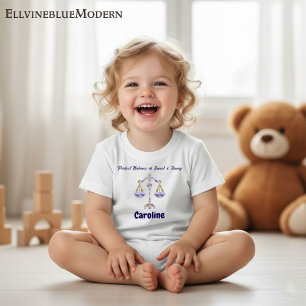 Personalisiertes Libra „Süß & Frech“ Kleinkind-Kun Baby T-shirt