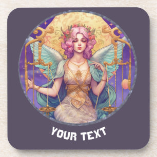 PERSONALISIERTES LIBRA ZODIAC-SIGN GETRÄNKEUNTERSETZER