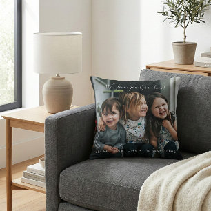 Personalisiertes Lieb Dich Oma Foto handgeschriebe Kissen