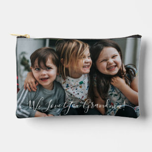 Personalisiertes Lieb Dich Oma Foto handgeschriebe Zubehörtasche