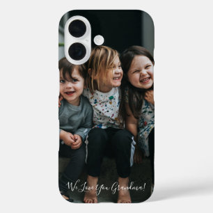 Personalisiertes Lieb Dich Oma Foto handschriftlic iPhone 16 Hülle