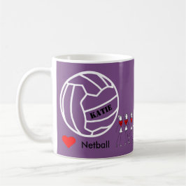 Personalisiertes Liebenetball-Team und Kaffeetasse