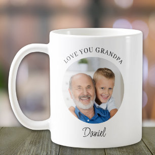 Personalisiertes Lieber Opa Foto Kaffeetasse